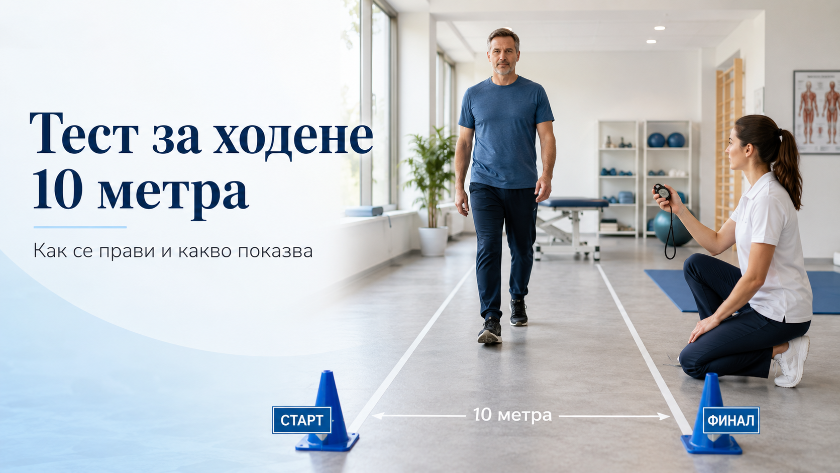 Тест за ходене 10 метра – как се прави и какво показва