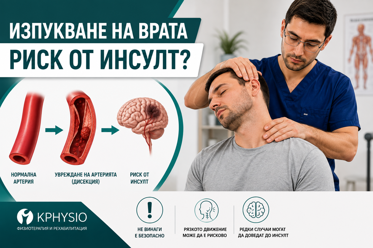 Изпукване на врата и риск от инсулт – кога има повод за тревога